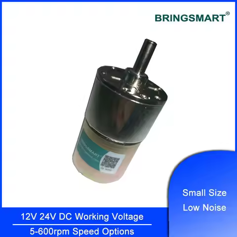 37GA520 DC 12 Volt Motor Gear Motor Mini DC Reduction Geared Motor 5-600rpm High Torque Reversible S