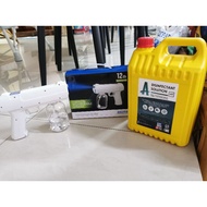 Cordless Rechargeable UV Light Sanitizer Spray Short Gun🔫 ❤️ Free 5L disinfectant solution