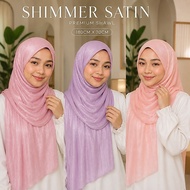 Noura Tudung Shawl Satin Silk Plain Muslimah（180x70cm）-444