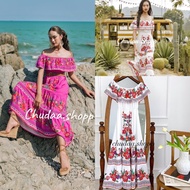 Maxi Off-Shoulder Dress Bohemian Long Dress