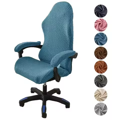 Fashion Simple Home Gaming Chair Cover Universal Computer Game Competitive Seat Backrest Armrest Ela