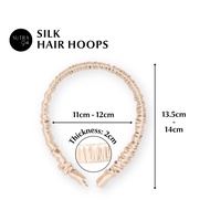 ☾♙SUTRA SILK Thick Silk Hair Hoops 19 Momme