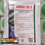 AMOXI 50 S Amoxicillin obat pencernaan hewan ayam