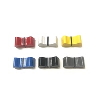 6pcs T-Slot Straight Slot Potentiometer Knob Cap Push Button / For Yamaha Allen &amp; Heath Soundcraft Mixer Fader Cap