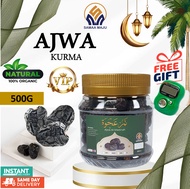 Ajwa Aliyah Almadinah Vip Dates 1KG 500G 250G 150G Natural 100% Organic Samea Maju Dried Fruit.