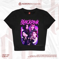 KATUN NORACY.STUDIOS - CROP TOP BLACK PINK BOTTLEG | ROCK MUSIC METAL BAND | GRUNGE CROPTOP BLACK SK