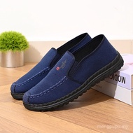 Spring Autumn Men's Casual Shoes One-Pedal Comfortable Old Beijing Cloth Shoes Men's Shoes Dad Shoes