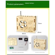 DIY WOODEN , 3D PUZZLE, STEAM EDUCATION, MINI RADIO A1