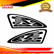 Cutting sticker tanki motor logo baru harley davidson fire tanki mtor harley