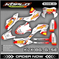 Decal Sticker Motor Cross KLX 150 BF Fullbody - Decal Sticker KLX BF / G Trail DesignEXTREME/ KPL-03