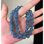 Natural Aquamarine Bracelet 10mm Aquamarine Stone