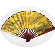 Chinese-style fan, double-sided embroidered round fan, traditional Chinese style embroidered fan, do