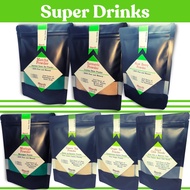 3Brews Super Drinks Herbal, 100% Pure and Natural | Moringga, Turmeric, Matcha, Acai Berry, Ginger Tea, Guava Powder | In Powder Form Available in 125g, 250g, 500g, 1000g | Loaded with Natural Vitamins, Minerals and Antioxidants