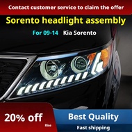 FT Car Lights For Kia Sorento Headlights 2009-2014 Sorento LED Projetor Headlamp Daytime Running Lig