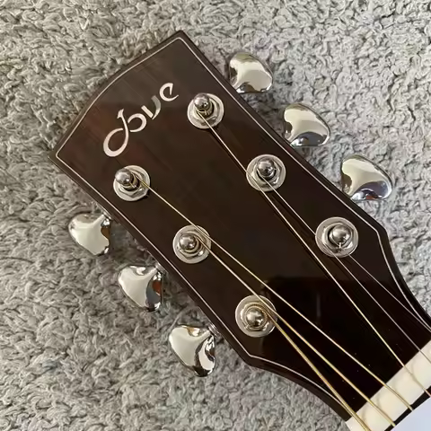 K649 DOVE All Solid Acoustic Guitar 36 Inch Cedar Santos Solid Wood 20 Fret Brand New Advanced Stage