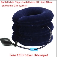 3-layer neck pillow travel pillow 28 x 26 x 18 cm ergonomic and comfortable