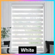 [HOMIE] Bidai Tingkap Modern Zebra Blind | Tirai | Blind Window | Curtain | Dapur | Roller | Roman 2 3 Panel
