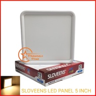 SLOVEENS LED Panel Light Downlight 12 Watt KOTAK (5 inch)-White & Warm White