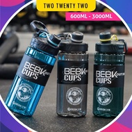 600ml /800ml / 1L / 1.5L / 1.7L / 2L / 2.7L / 3Litre Water Bottle with Holder for Gym Work Exercise 