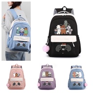 Cartoon We Bare Bears Bag Student School Bag Large Capacity Backpack Laptop Fashion Backpack Travel Bag Student Gift