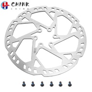 CHINK Cycle Disc Brake, 180mm 2.3mm Thick Disc Brake Rotor, Durable Silver with 6 Screws 6 Hole Desi