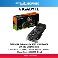 GIGABYTE GeForce RTX 5070 | RTX 5070 TI WINDFORCE SFF 12G | 16G GDDR7 Graphics Card