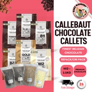 (1kg/2.5kg) Callebaut Chocolate Callets /Belgian Chocolate/Imported Chocolate/GOLD/811/823/W2 [READ 