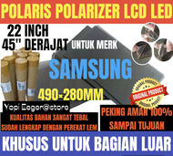 POLARIS POLARIZER LCD LED  TV SAMSUNG 22 INCH 45" DERAJAT PELAPIS PLASTIK FILM KHUSUS UNTUK BAGIAN L