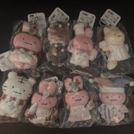 小白虎與黑虎蝦 公仔 掛飾