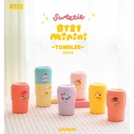 BT21 BTS MININI TUMBLER SWEETIE 300ML HOT & COLD WATER TATA ONLY