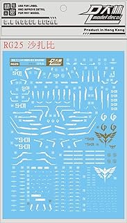 Fits Bandai Gundam Decal Decals RG 1/144 MSN-04 SAZABI Gundam