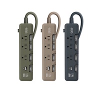 +886｜極野家 4開3插USB+Type C PD 30W 快充延長線 2.7米 HPS1433 (三色可選)