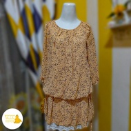 Yellow chiffon blouse