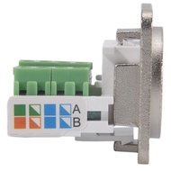 2PCS RJ45 Panel Mount  Terminal Adapter, RJ45/8P8C Female Panel Mount Connector, RJ45 Solderless Ter