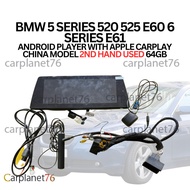 BMW 5 SERIES 520 525 E60 6 SERIES E61 ANDROID PLAYER WITH APPLE CARPLAY CHINA MODEL 2ND HAND USED 64