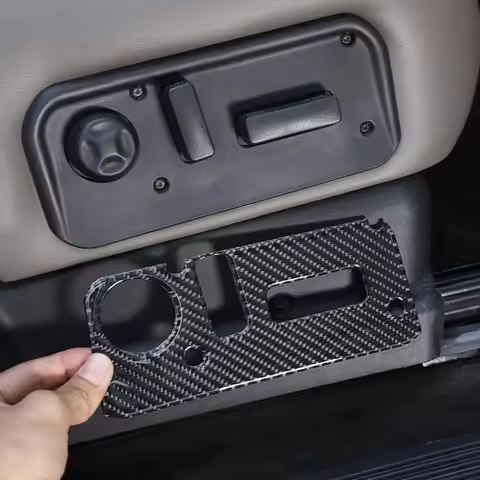 For Hummer H2 2003-2007 Soft Carbon Fiber Car Seat Adjustment Switch Panel Decal Car Interior Access