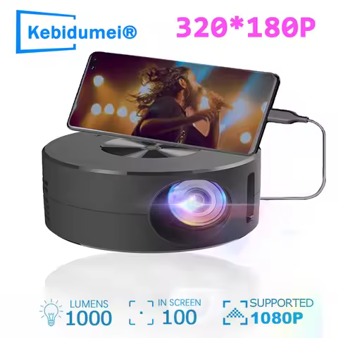 Wire Projectors 180P Mini Projector 4K Outdoor 360 Home theater projectors Cinema USB Video Projecto