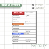 Monthly Rental Receipt Monthly Rental Acknowledgement Receipt