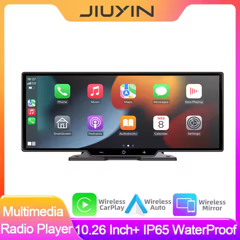 Portable Car Screen Universal Car Radio Multimedia Navigation Wireless CarPlay For Apple & Android A