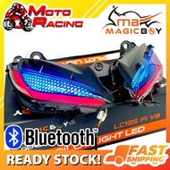 MAGIC BOY LC135 V8 FI MATA GABAN BLUETOOTH REMOTE LED SIGNAL LAMPU DADA POSITION LAMP REMOTE CONTROL