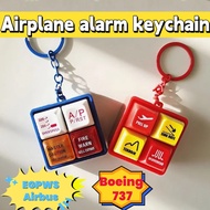 2PCS EGPWS Airbus Warning Simulator Keychain Boeing 737 Alarm Sound Simulator Pendant Press Alarm So