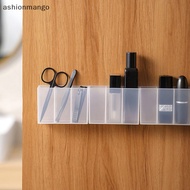 【AMSG】 Wall Mounted 3Grids Organizer Mirror Cabinet Self-adhesive Objects Storage Box Hot