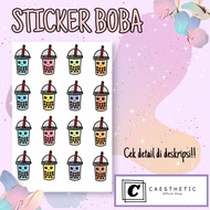 [CONTENTS 16 PCS] BOBA STICKERS - BOBA MILK STICKERS - STICKER PACK