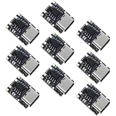1-50 Uds TP4057 1A 3,7 V Placa De Carga Y Descarga De Batería De Litio Con Protección Tipo C USB C P