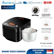 5L Big Rice Cooker Black Smart Screen Electric Rice Cooker Non-Stick Rice Cooker