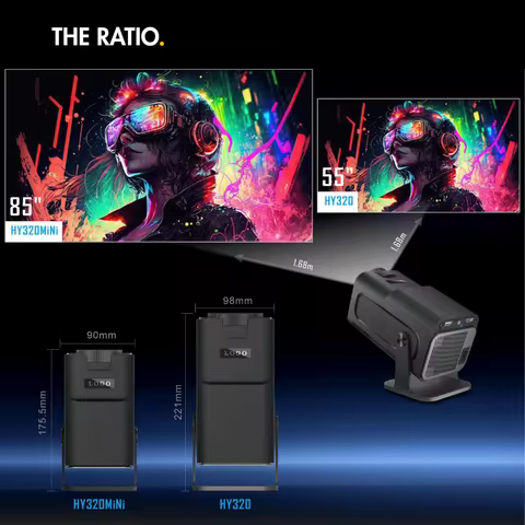 Cross-border HY320mini Mini HD 4k Android WIFI Mobile Phone Screen Projection Short Throw Projector 