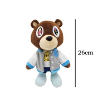 26cm Kawaii Teddy Bear Plush Toys Kanye West Graduation Soft Stuffed Home Room Decor Birthday