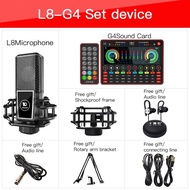 publisher Live Sound Card G4 Microphone L8 &amp; Sound Mixer Live Broadcast Equipment Audio Sound Board For Phone Singing Recording Streaming