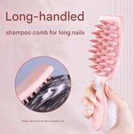 Shampoo Brush Head Washing Brush Hair Care Tool Hair Washing Comb Long Handle Wet And Dry Hair Acces