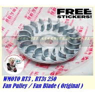 WMOTO RT3 Fan Pulley Original CVT Fan Blade Drive Face Cooling Fan Pulley WMOTO RT3s Spare Parts